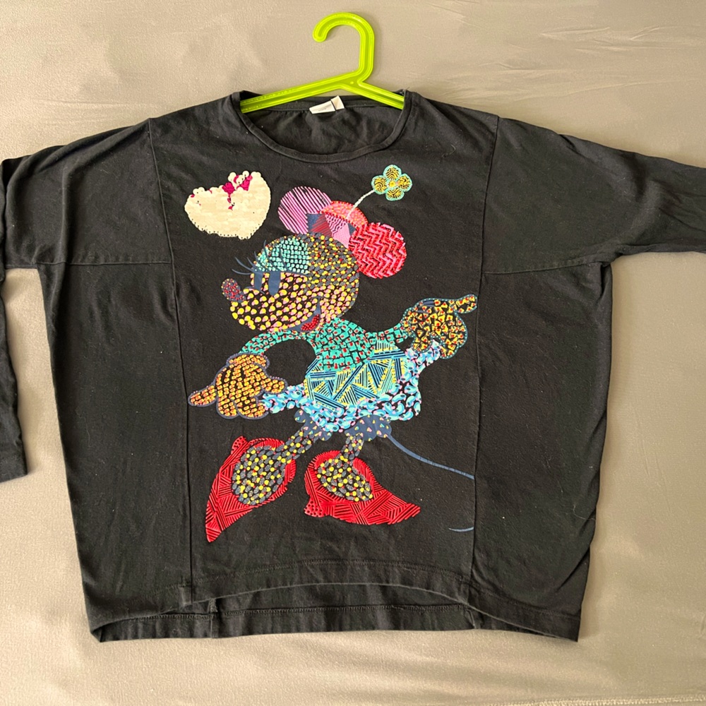 Desigual/Disney Girls Black long sleeves top